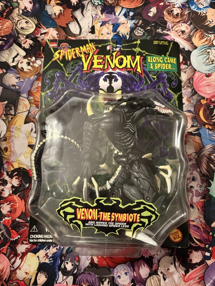 NIB Spider-Man VENOM-the Symbiote—1997 From Toy Biz…Along Came A Spider
