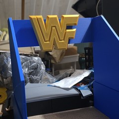 WWE Mattel Elite 90s Entrance Blue Version Accessory Diorama