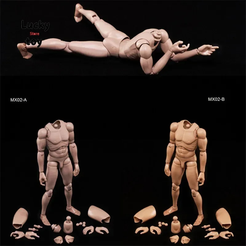 1/6 Male Solider Body Model Action Figure Caucasian Skin MX02-A Collection Toys