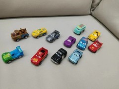 12 PCS Disney Pixar Cars Lightning McQueen Jackson Storm PVC Model Kids Car Gift