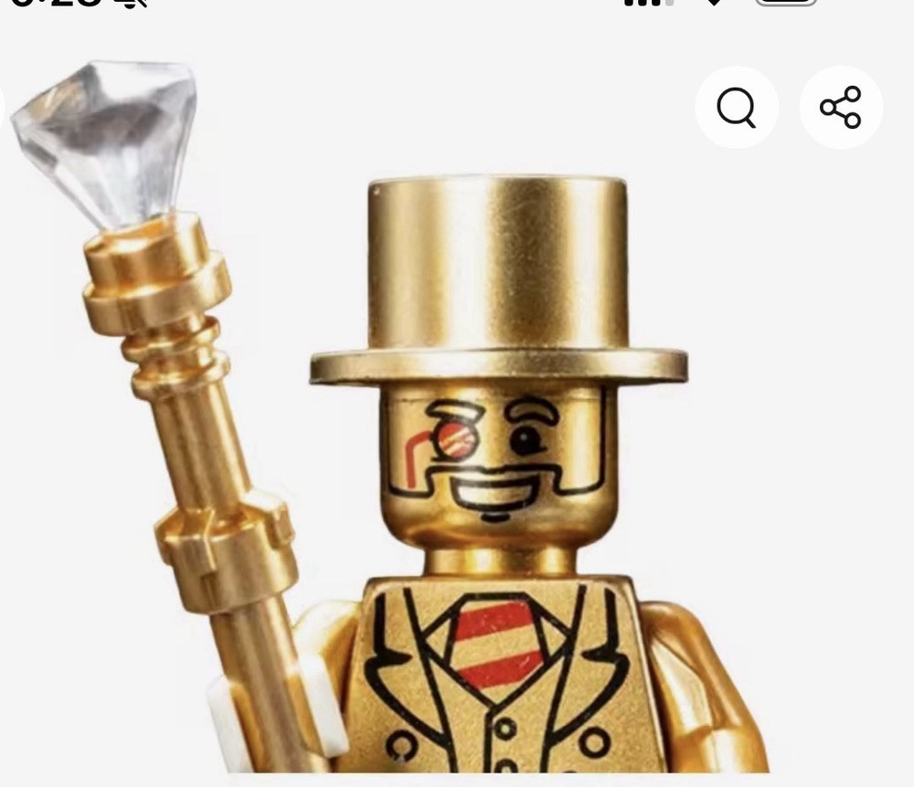 Custom gold Mini figure Matte Gold