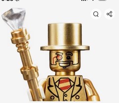 Custom gold Mini figure Matte Gold