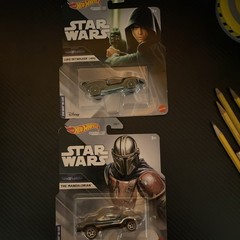 Luke Skywalker And Mandalorian Hotweels Bundle