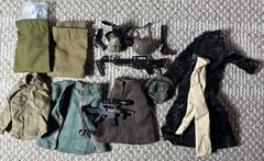 12″ ACTION FIGURE ACCESSORIES – 1/6 – WEAPONS, CLOTHES, AND ACCESSORIES LOT