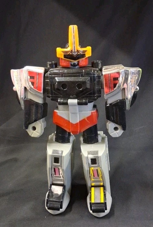 Power Rangers Time Force Shadow Force Red Megazord Zord 8” Figure AS-IS