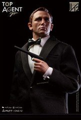 MUFF 007 Agent Killer 1/12 Action Figures Suit Clothes Gray suit &Head Body
