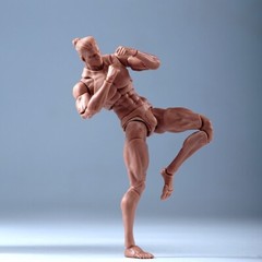 US Romankey X COWL 1/12 Black Male Super Flexible Body Doll 6”Joint Figure Toys