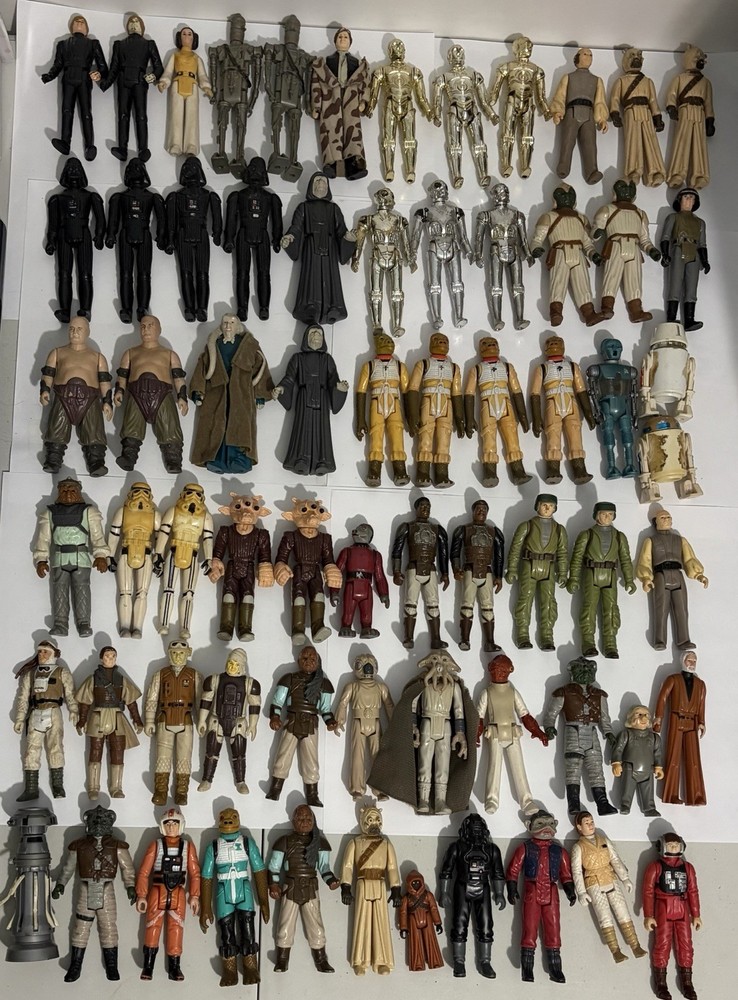 Vintage Star Wars Action Figure Lot of 67 Kenner LOOSE Pre Owned As Is