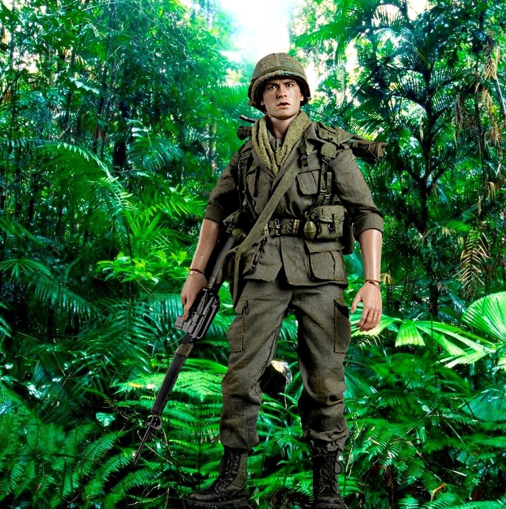 1/6 Jungle Backdrop 15″x15″ – For 1/6 Platoon Taylor Sheen MMS Vietnam Rambo
