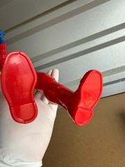 Action Figure Red Black Suit Silver Helmet Blue Gloves Plastic