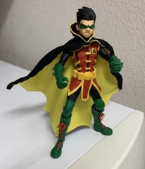 custom Mcfarlane damian wayne robin Short wired cape 1:12 Batman NOT FIGURE