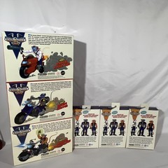 BIKER MICE FROM MARS 3 FIGURES + BIKES FULL SET THROTTLE VINNIE MODO Nacelle NEU