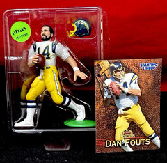 Starting Lineup NFL Dan Fouts San Diego Chargers SLU Loose 1999 Hasbro