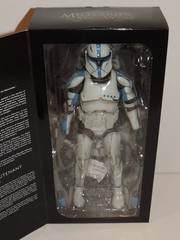 SIDESHOW STAR WARS REPUBLIC CLONE TROOPER LIEUTENANT BLUE 1/6 Figure EXCLUSIVE
