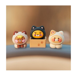 Kakao Friends Choonsik Cat Kitty Car Dashboard Mini Figure Set Official New Free