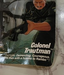 Rambo 1986 RARE COLONEL TRAUTMAN SEALED CARD – Minor Shelf Wear