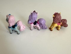 Disney Princess Palace Pets 3 Ponies and Assorted Lot Of 6 Cake Toppers