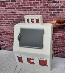 Ice Box Model 1/10 1/12 Scale Prop Garage Dollhouse Diorama Accessory