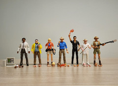 Jurassic Park Amber Collection 1:12 Scale Lot (Complete – No Dinosaurs) I Mattel