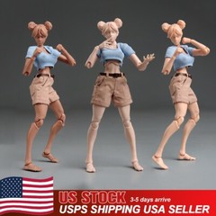 Romankey X COWL 1/12 Soldier Action Figure 6in Girl Suntan Skin Joint Body Model