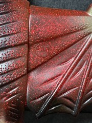 Marusan Gyaos Red Glitter Sofubi 10″ Soft Vinyl Figure Gamera w/ Header & Bag