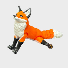 12cm Fox Posable Eco-friendly Safe Precision-printed Gift Toy 3DPrinted Ordinary