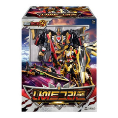 [NO BOX] Authentic Metal Cardbot W Nightgriffon Transforming Jet Toy SAMG New