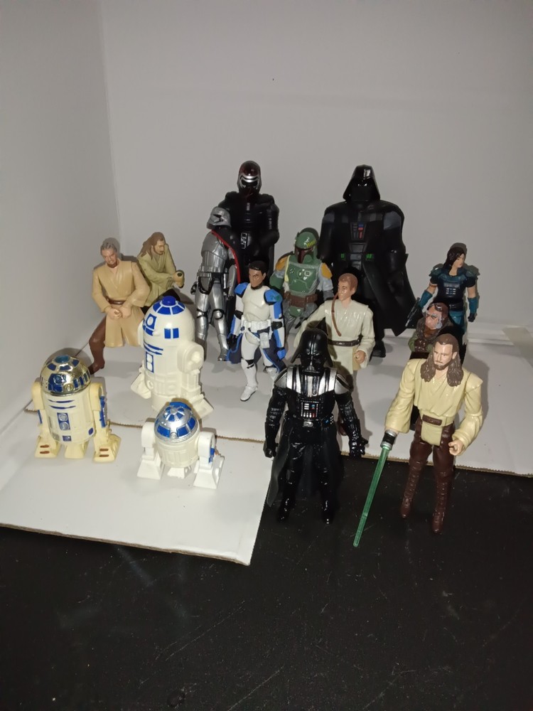 Star Wars action figure lot of 15 loose See Photos Condition And Age Varies