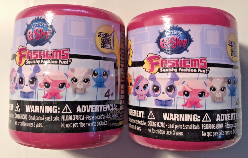 Littlest Pet Shop Fash’ems Mash’ems Series 1 TWO capsules New Sealed
