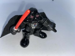 2001 Hasbro Star Wars Galactic Heroes DARTH VADER figure w/cloth cape 2.25 IN#