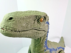 Jurassic World Super Colossal Velociraptor Blue 3.5 ft
