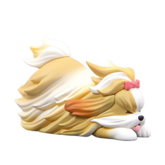 Qualia Gacha Wind Dog Cat Funny Figure 1 Random Gashapon Capsule Toy Japan