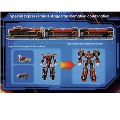 Metal Cardbot S Season 2 Blastrain 3-mode transformation robot