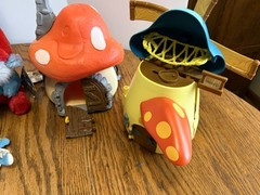 HUGE Vintage Smurfs Lot 1966–1983 PVC Plush Houses Accessories More AS IS Rare