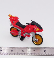 Mini 2002 Power Rangers Wild Force Red Savage Launcher Cycle Bike Toy Motorcycle