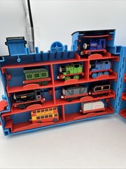 Vintage 2000s Thomas The Tank Engine Carry Case With 19 Di Cast/ Metal Trains