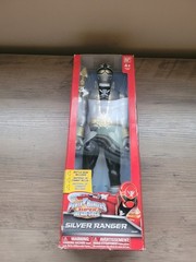 New Bandai Power Rangers Super Megaforce 12″ Inch SILVER RANGER #3807 FIGURE
