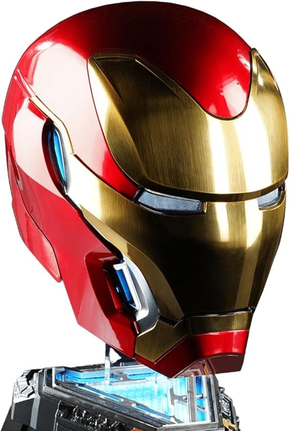 Iron Man Mk50 Friday Helmet Autoking 1/1 Wearable Helmet Cosplay LED Gift