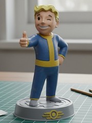Vault Boy – Fallout Series Statue – *Unpainted* Display Action Figure
