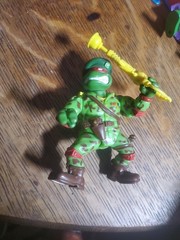 Vintage 1991 The Green Teen Beret Mutant Military Rapheal Action Figure