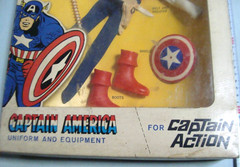 Ideal Captain Action Captain America Action Figure w/Box Vintage Unused