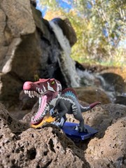 Chibi Spinosaurus, 3d printed figure painted, Jurassic Park 3