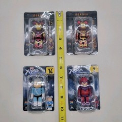 Marvel Bearbrick X-Men | Iron Man Keychain By Medicom Prize Japan Lot of 4