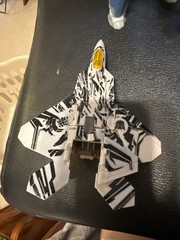 Transformers Deluxe Starscream Figure Dark Of The Moon F-22 Raptor Incomplete