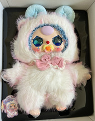 BABY THREE 800% AI Plush Doll Sheep Ram w/ Crying Liquid Glitter Eyes Pacifier ✨