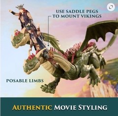 How to Train Your Dragon Hideous Zippleback Ruffnut & Tuffnut Premium Figure Set