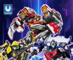 Metal Cardbot BLASTRAIN Vehicle Combiner Robot Action Figure Model w/NFC Card