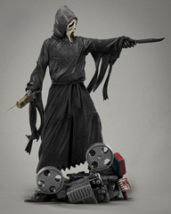 Ghostface Scream Horror Figure 25cm Professional Painted