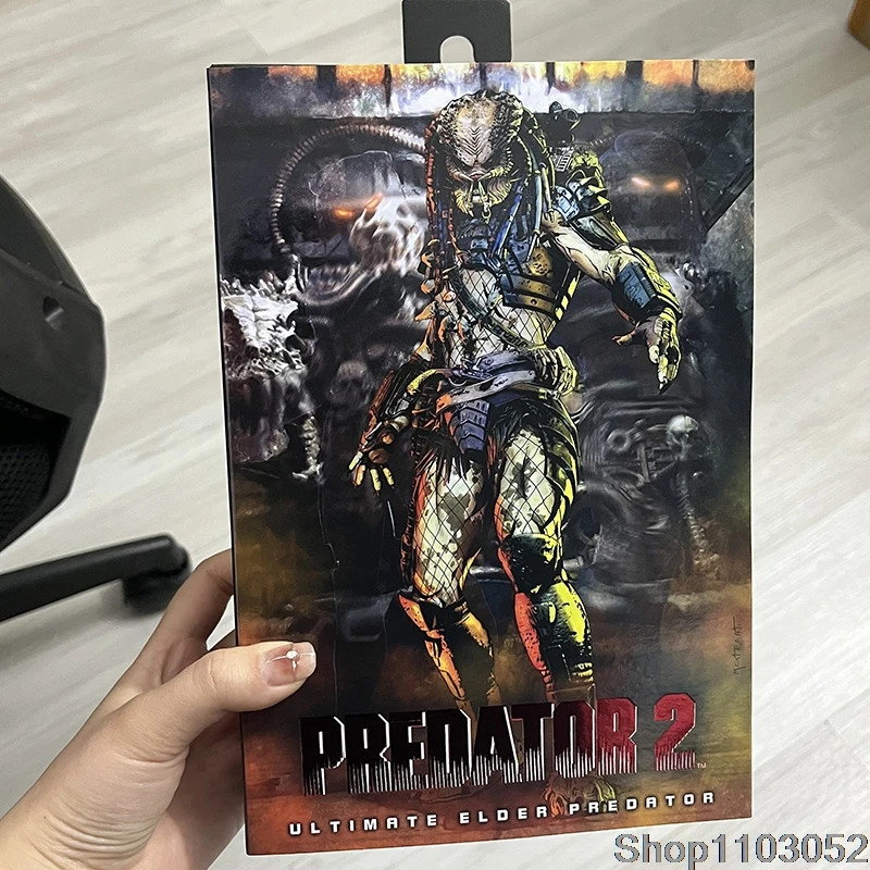Elder Predator LED Figure Predator vs Alien Hunter Action Figure New Collectible