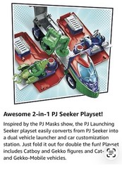 PJ Masks Launching Seeker Transforming Vehicle Car Toy Playset. Ages 3+ NEW